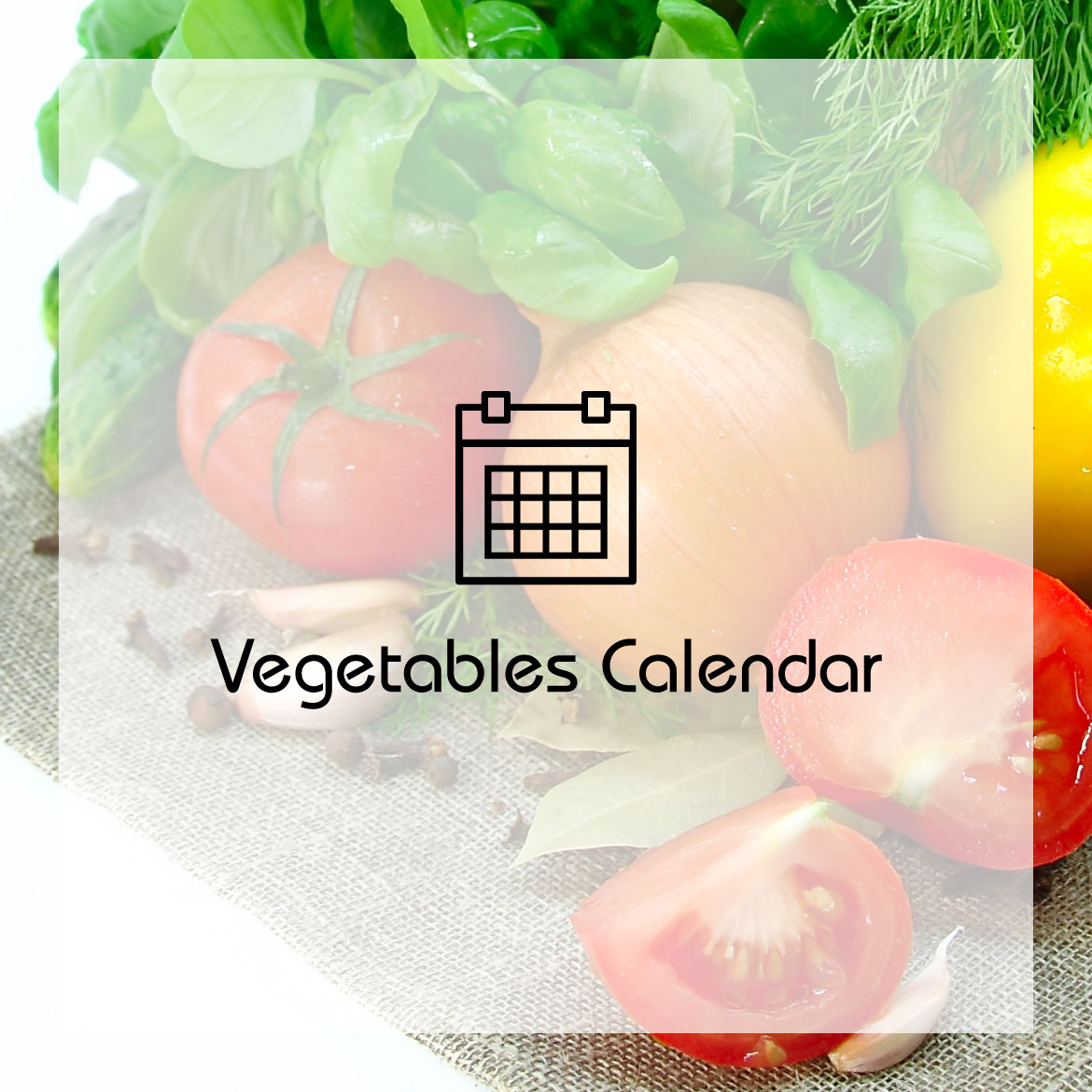 Vegetables Calendar
